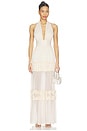 view 1 of 3 VESTIDO LARGO SOLARA in Ivory