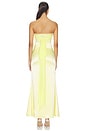 view 3 of 3 Renata Strapless Gown in Yellow