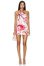 view 1 of 3 Martine Halter Mini Dress in Red Multi