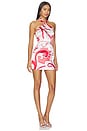 view 2 of 3 Martine Halter Mini Dress in Red Multi