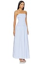 view 2 of 3 Izabella Strapless Maxi Dress in Blue Stripe