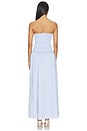 view 3 of 3 Izabella Strapless Maxi Dress in Blue Stripe