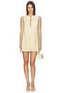 view 1 of 3 Maren Pleated Mini Dress in Butter Yellow