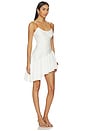 view 2 of 5 Mahika Asymmetrical Mini Dress in White