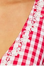 view 4 of 4 VESTIDO ARCHER in Red Gingham