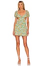 view 1 of 3 Marlene Cut Out Dress in Green Floral