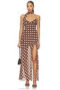 view 1 of 4 ROBE BRIAR in Brown & White Dot