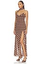 view 3 of 4 ROBE BRIAR in Brown & White Dot