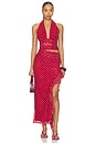 view 1 of 5 ROBE DELIA in Cherry Polka Dot