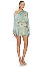 view 2 of 3 ROBE VIOLETTA in Teal Floral