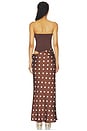 view 3 of 3 VESTIDO KAECIE in Brown & White Dot