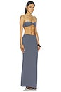 view 2 of 4 FALDA MARCELA in Navy Stripe