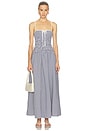 view 1 of 4 VESTIDO ABBY in Navy Gingham
