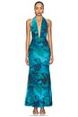 view 1 of 3 Lailah Halter Maxi Dress in Blue Multi