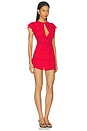 view 2 of 5 FALDA MELINDA in Red & White Dot