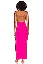 view 3 of 3 Catalina Wrap Maxi Dress in Hot Pink