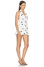 view 2 of 3 VESTIDO ARTHA in White & Black Dot