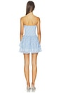 view 3 of 4 Dara Strapless Mini Dress in Blue Plaid
