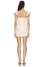 view 3 of 3 Marianne Mini Dress in Ivory & Red Dot