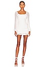view 1 of 3 Petra Ruched Mini Dress in White