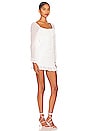 view 2 of 3 Petra Ruched Mini Dress in White