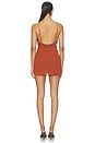 view 3 of 4 Itzyana Beaded Mini Dress in Rust