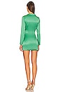 view 3 of 3 Shanelle Blazer Fringe Dress in Green