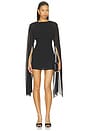 view 1 of 3 Cloie Cape Mini Dress in Black