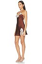view 2 of 3 Jennyfer Mini Dress in Brown & Blue