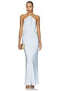 view 1 of 4 August Halter Maxi Dress in Baby Blue