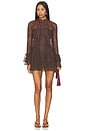 view 1 of 3 VESTIDO OLISA in Brown Lace