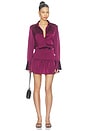view 1 of 3 Danese Button Front Dress in Plum