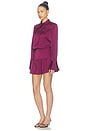 view 2 of 3 Danese Button Front Dress in Plum