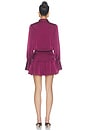 view 4 of 3 Danese Button Front Dress in Plum