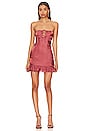 view 1 of 3 Lexi Ruffle Mini Dress in Rust