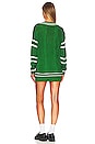 view 3 of 4 Cassandra Sweater Dress in Green & White