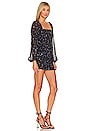 view 2 of 3 Jaliyah Ruched Mini Dress in Black Floral