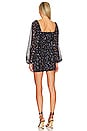 view 3 of 3 Jaliyah Ruched Mini Dress in Black Floral