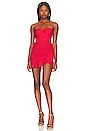 view 1 of 5 Marcine Strapless Dress in Red