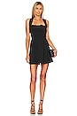 view 1 of 3 Lily Smocked Flare Dress in Black