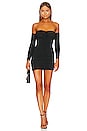 view 1 of 3 Shanice Ruched Mini Dress in Black
