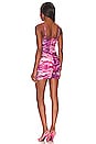 view 3 of 3 Mariana Ruched Mini Dress in Magenta Multi