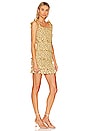 view 2 of 3 Despina Ruched Mini Dress in Yellow Floral