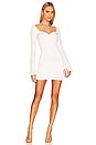view 1 of 3 Carolyna Twist Mini Dress in White