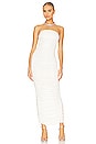 view 2 of 5 Maddy Ruched Gown in White