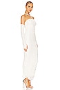 view 3 of 5 Maddy Ruched Gown in White