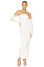 view 5 of 5 Maddy Ruched Gown in White