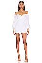 view 1 of 3 Abril Off Shoulder Dress in White