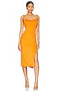 view 1 of 4 Mieko Cowl Back Dress in Orange