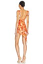 view 3 of 3 Valentina Asymmetrical Dress in Orange Multi
